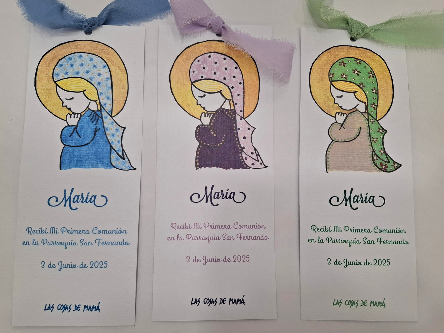 Lote 16 RECORDATORIOS MODELO VIRGEN NIÑA