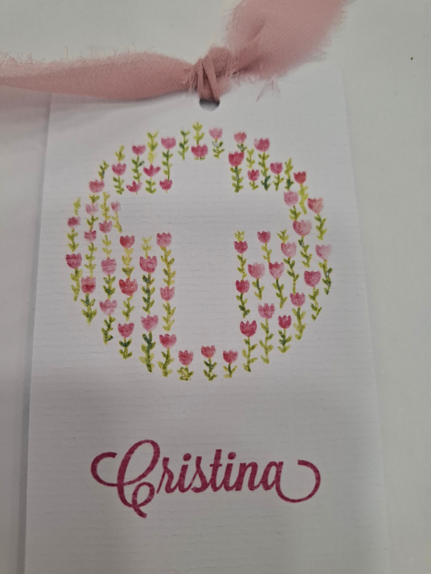 Lote 16 RECORDATORIOS MODELO TULIPÁN