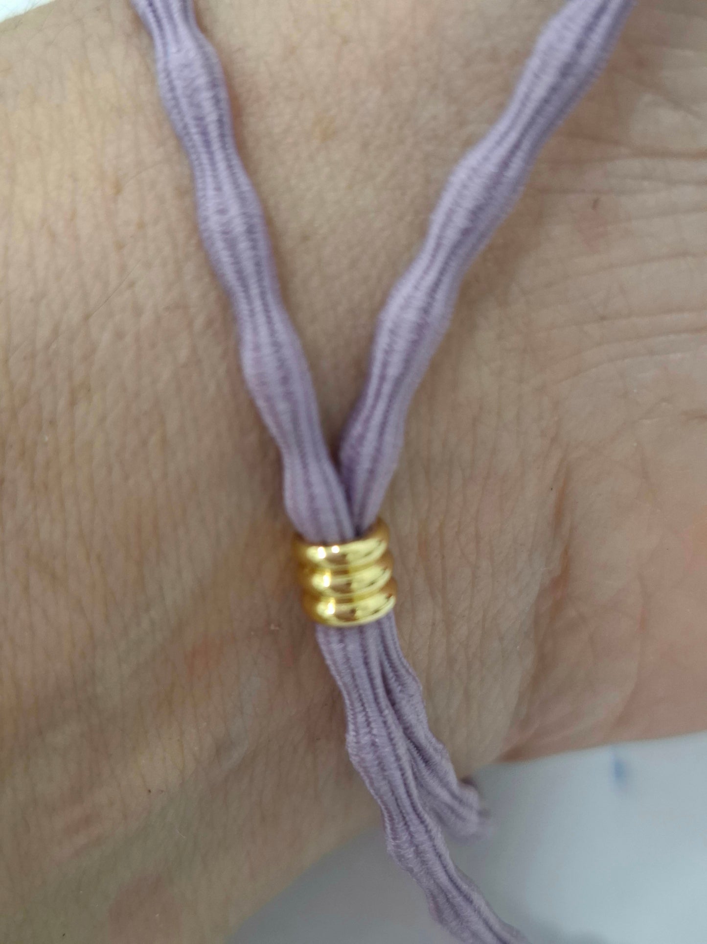 Pulsera goma rizada ESTRELLA ACERO INOXIDABLE