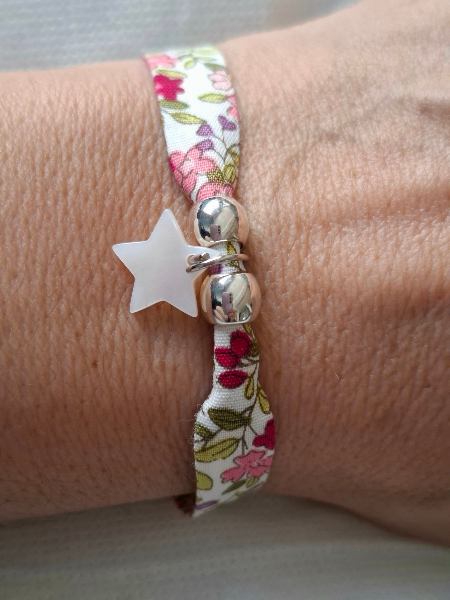 Pulsera liberty ESTRELLA NÁCAR