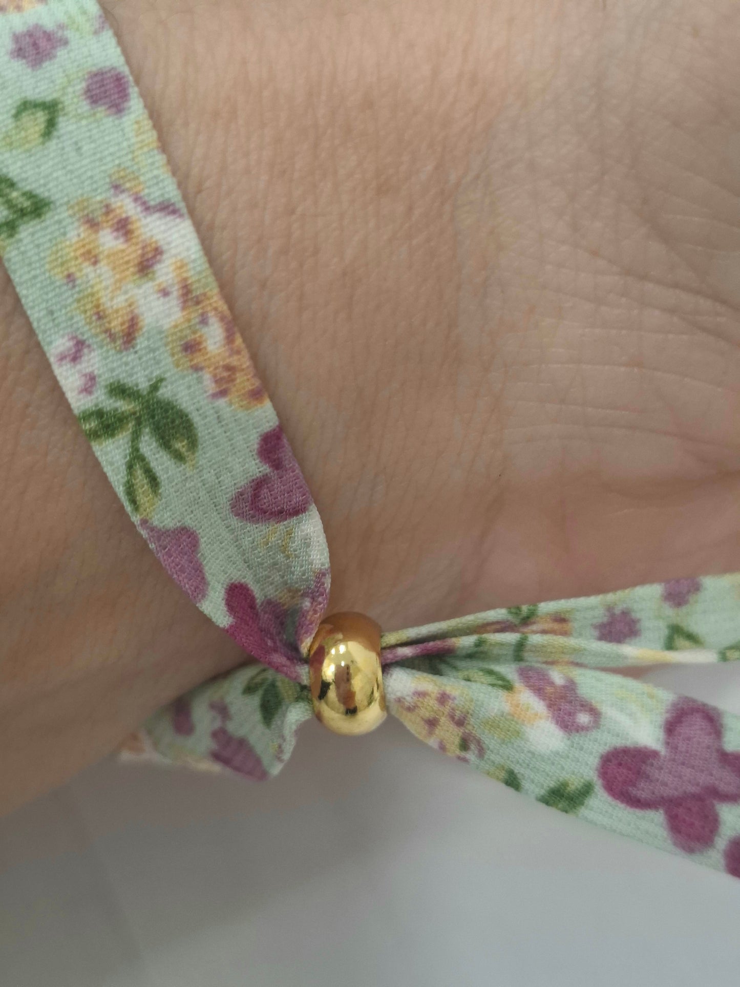 Pulsera liberty FLOR acero inoxidable