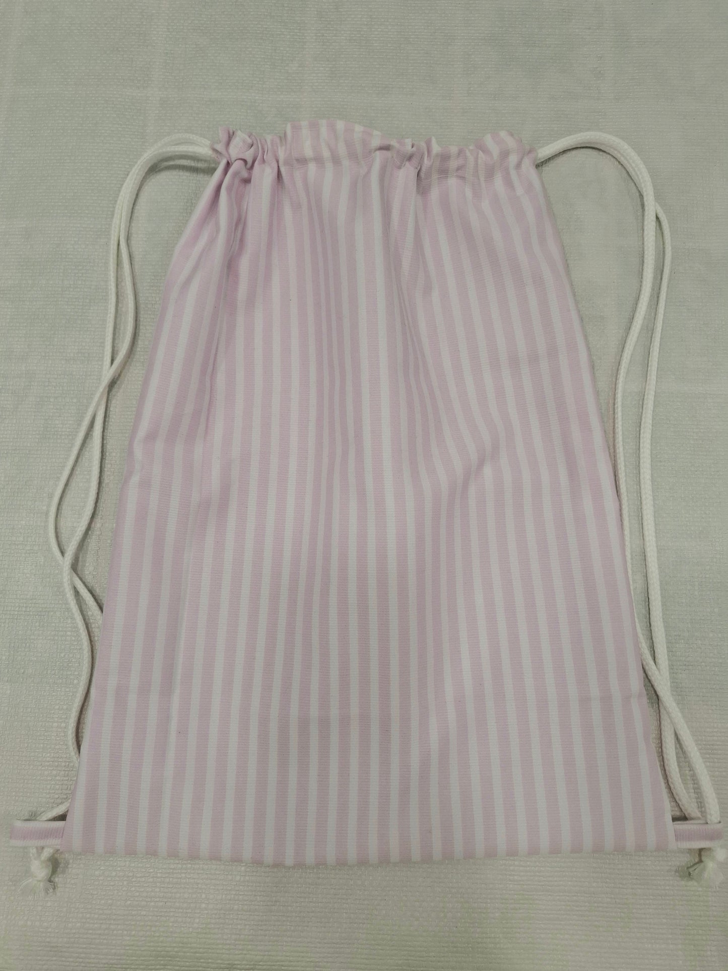 Mochila y toalla RAYAS rosa