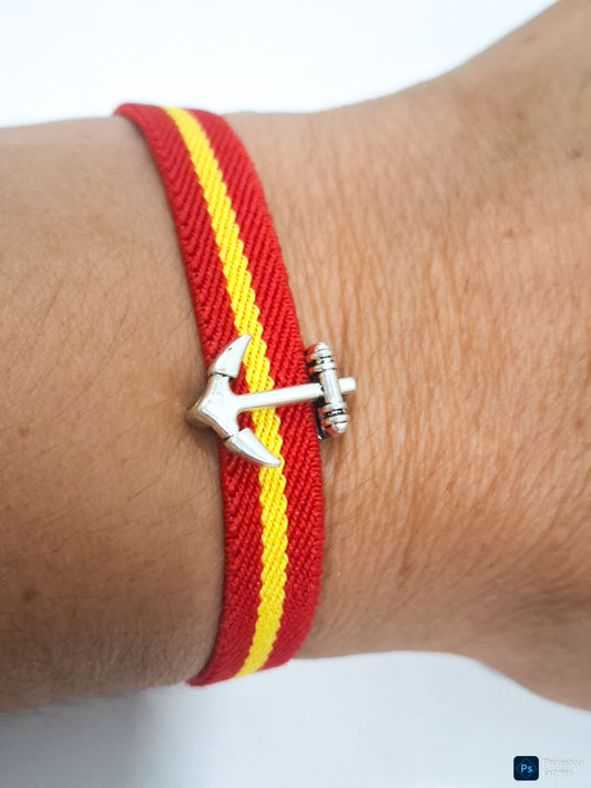 Pulsera BANDERA ESPAÑA ROJA