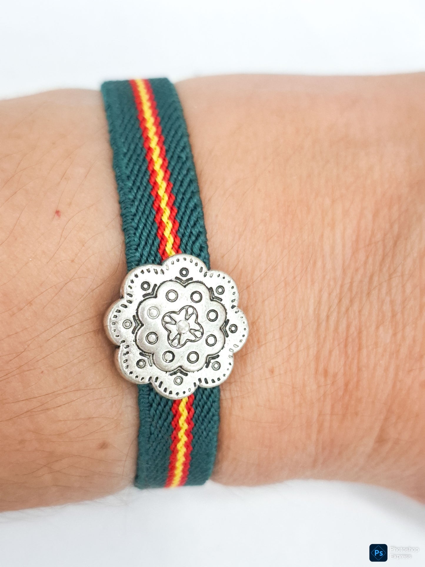 Pulsera BANDERA ESPAÑA VERDE