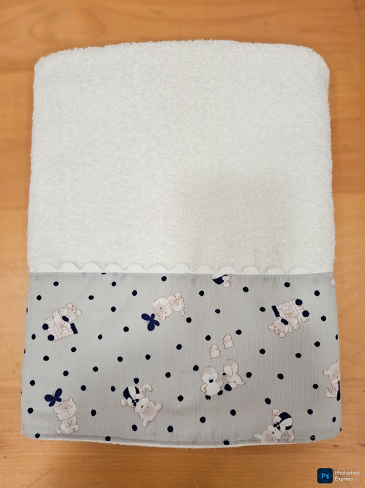 Mochila y toalla GRIS OSITOS