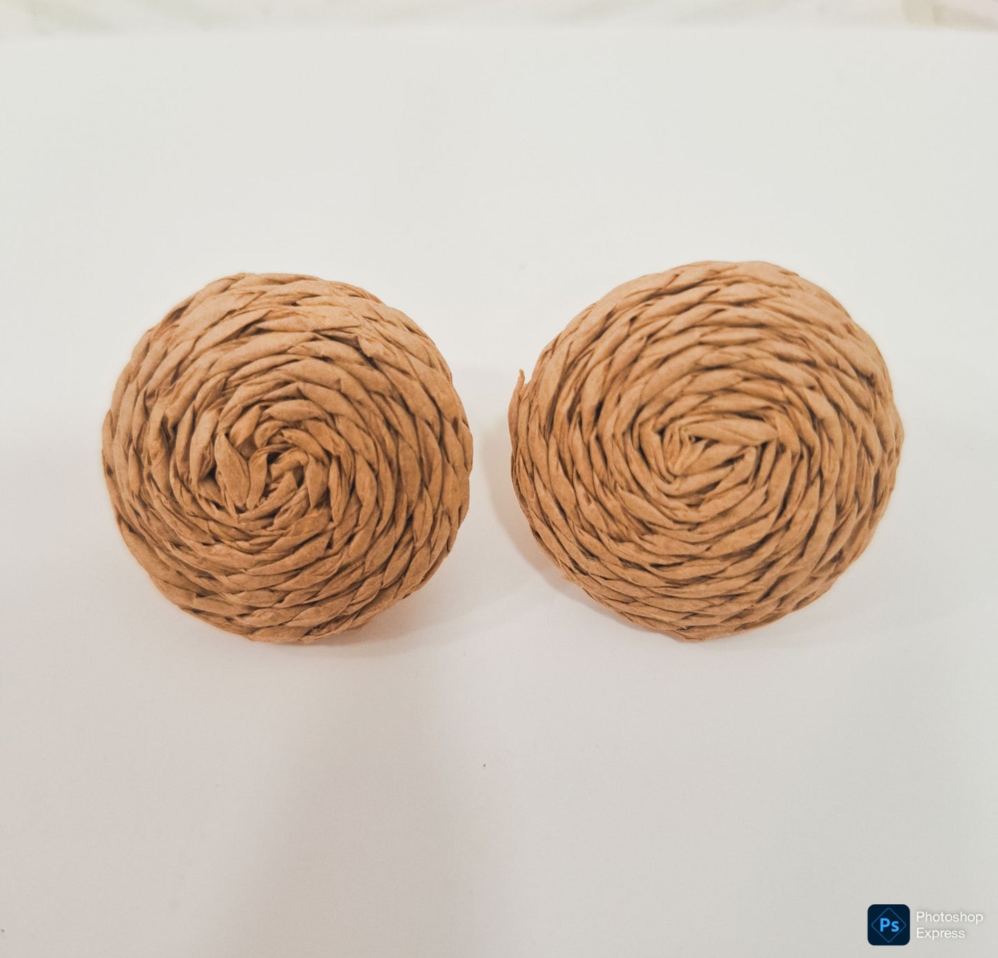 Pendientes RAFIA media BOLA
