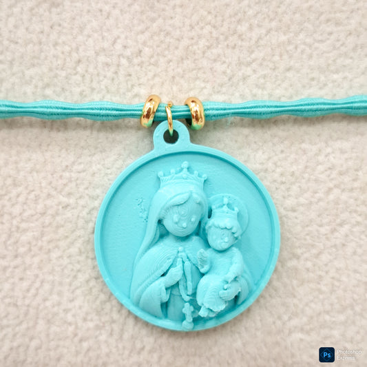 Collar elástico VIRGEN DEL ROSARIO NIÑA