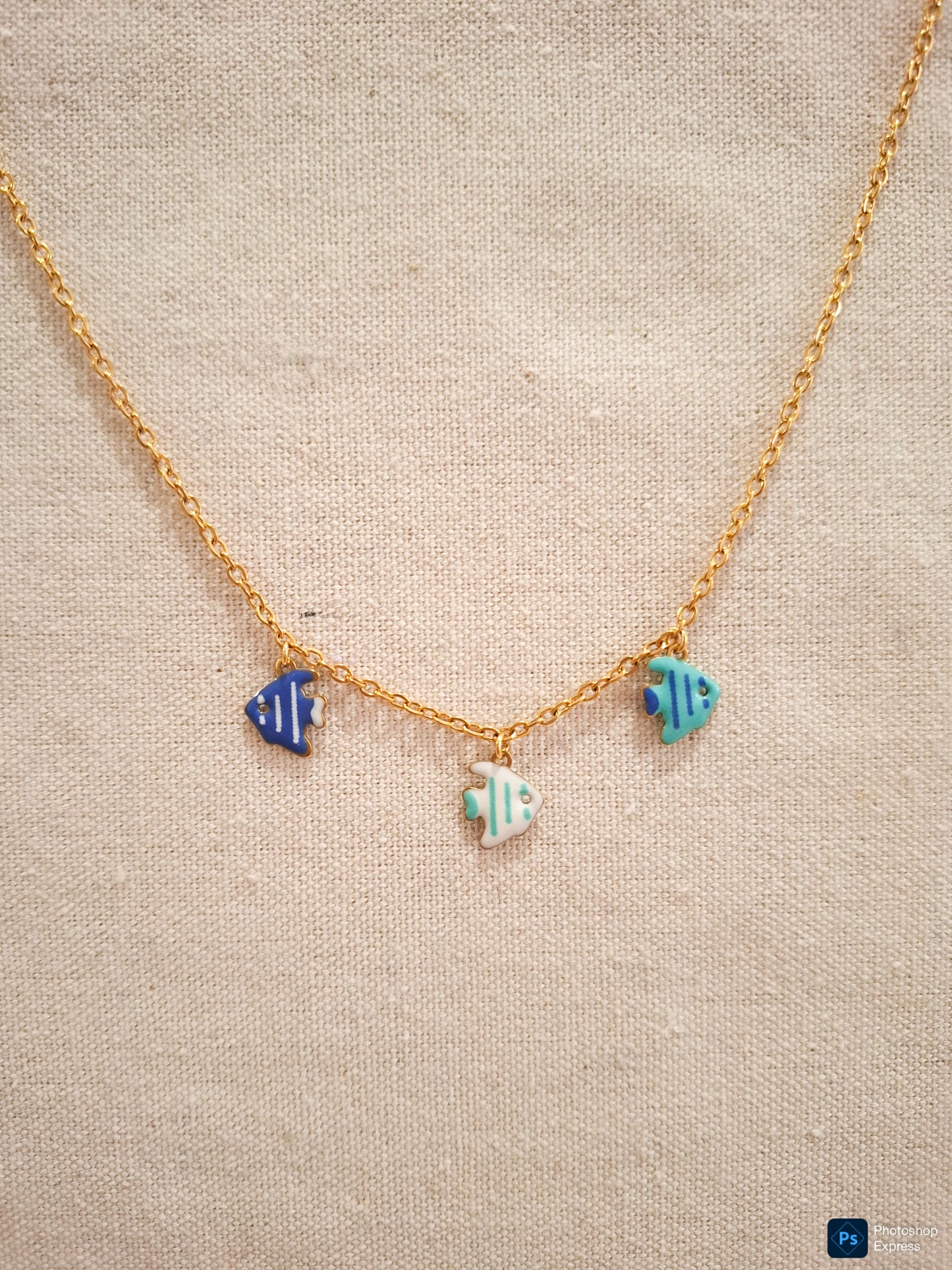 Collar acero PEZ GLOBO