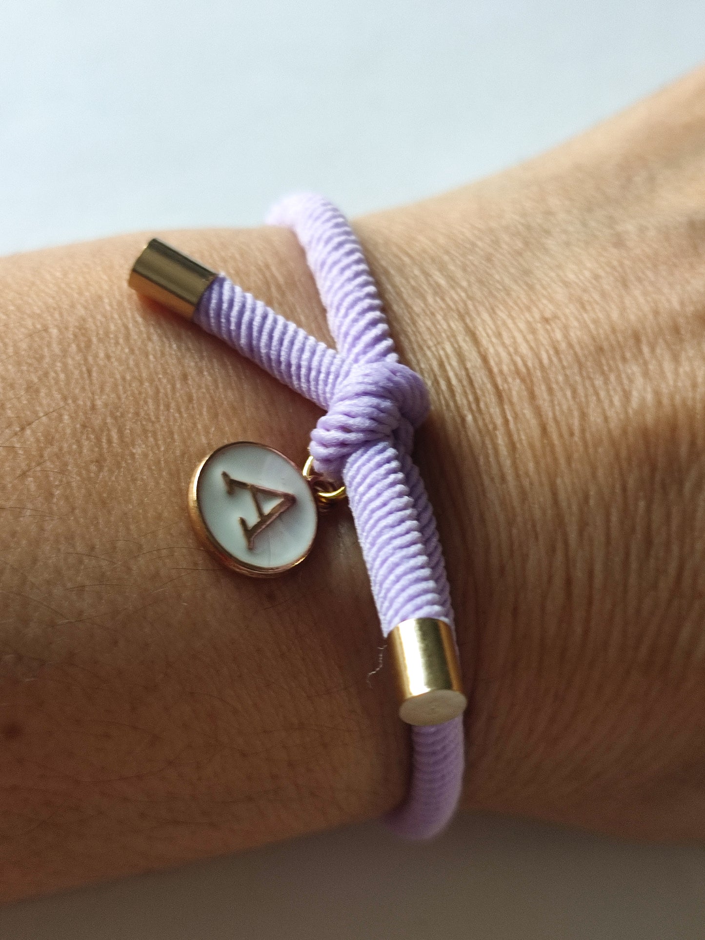 Pulsera nudo INICIAL A