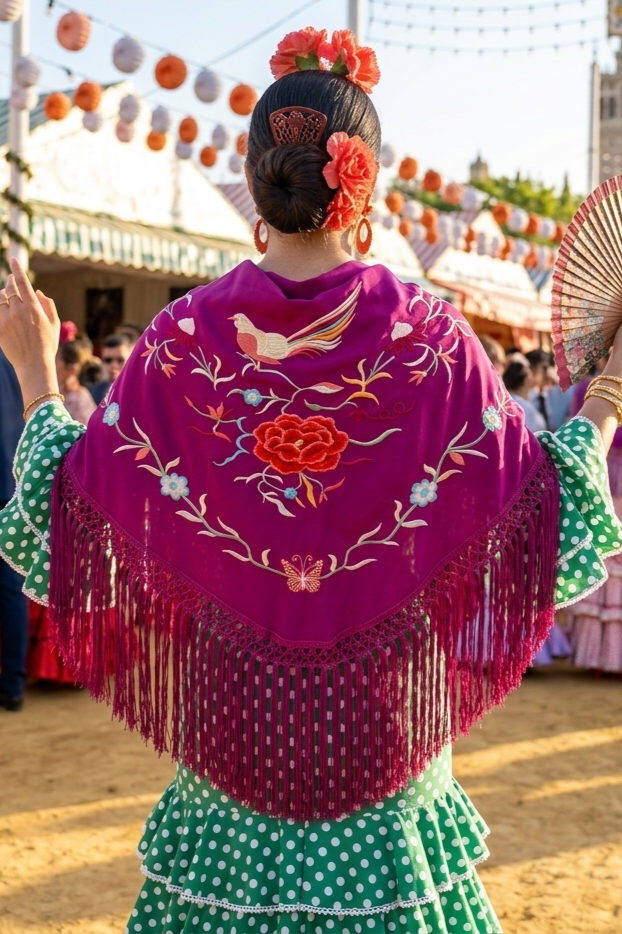 Mantón BUGANVILLA
