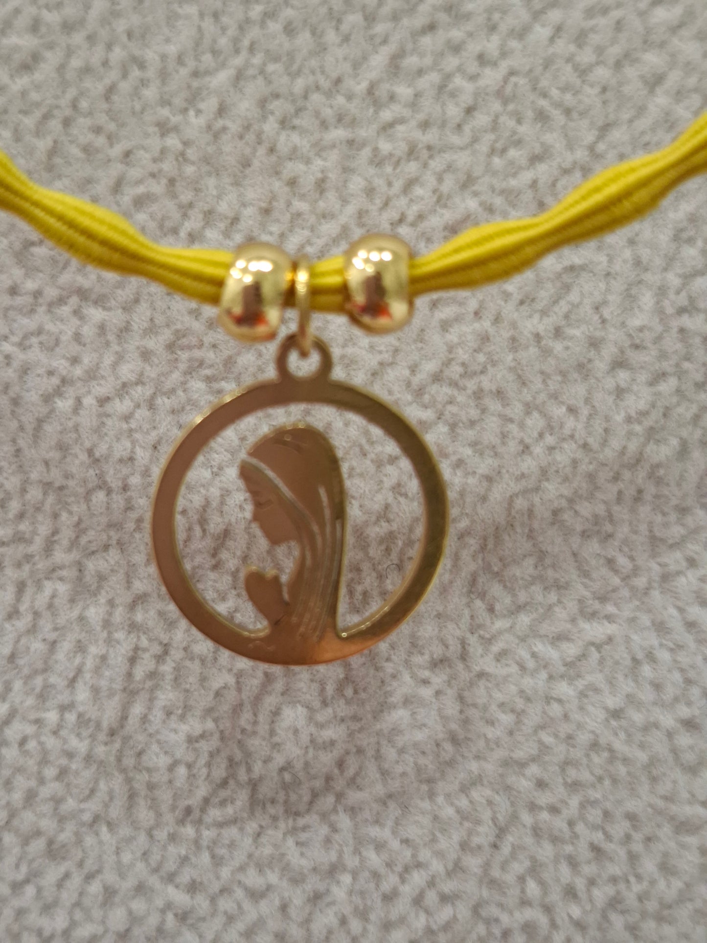 Collar elástico VIRGEN NIÑA ACERO INOXIDABLE