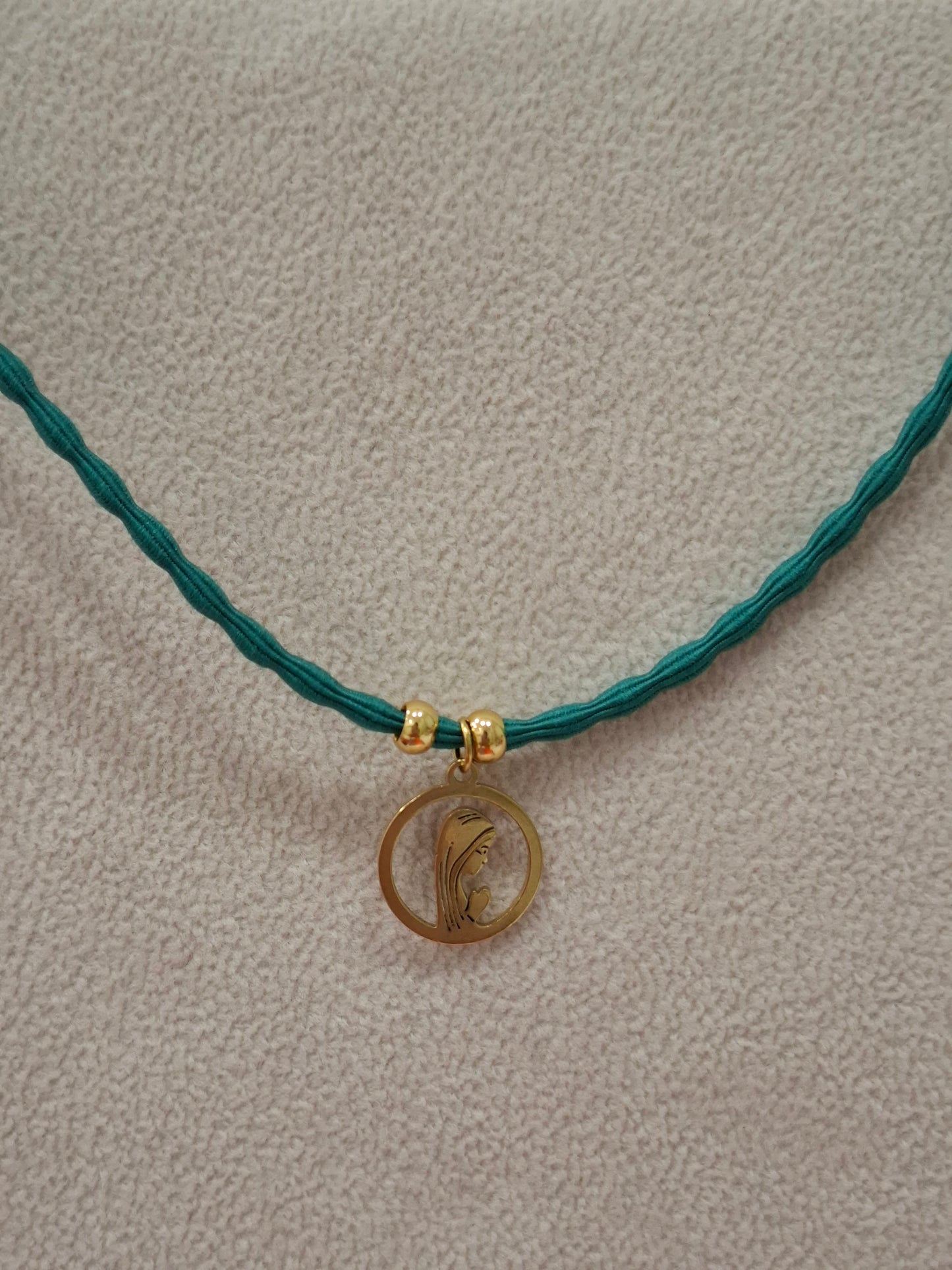 Collar elástico VIRGEN NIÑA ACERO INOXIDABLE