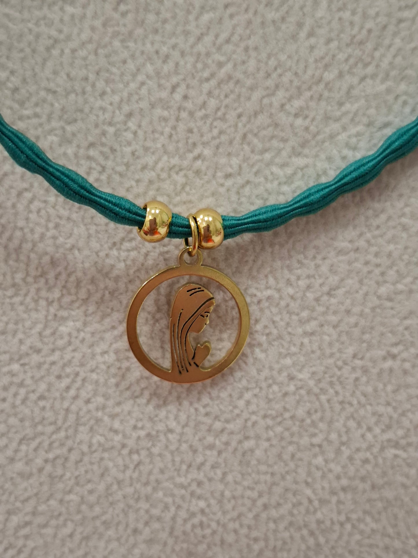 Collar elástico VIRGEN NIÑA ACERO INOXIDABLE