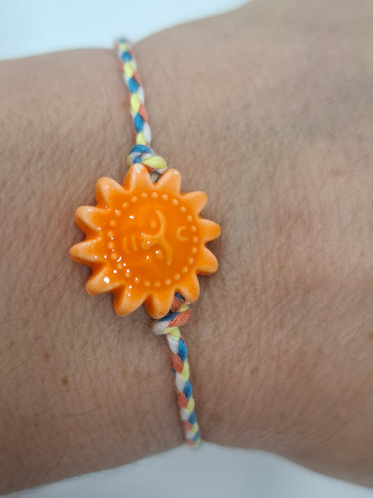 Pulsera SOL cerámica hilo