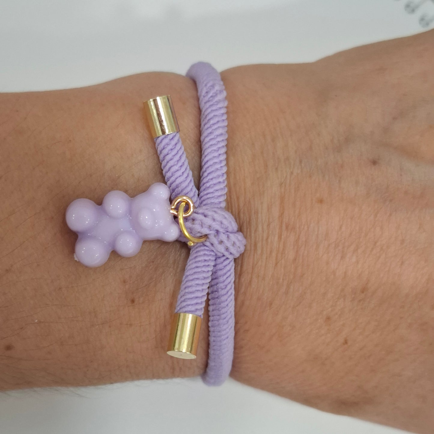 Pulsera nudo OSO acrílico