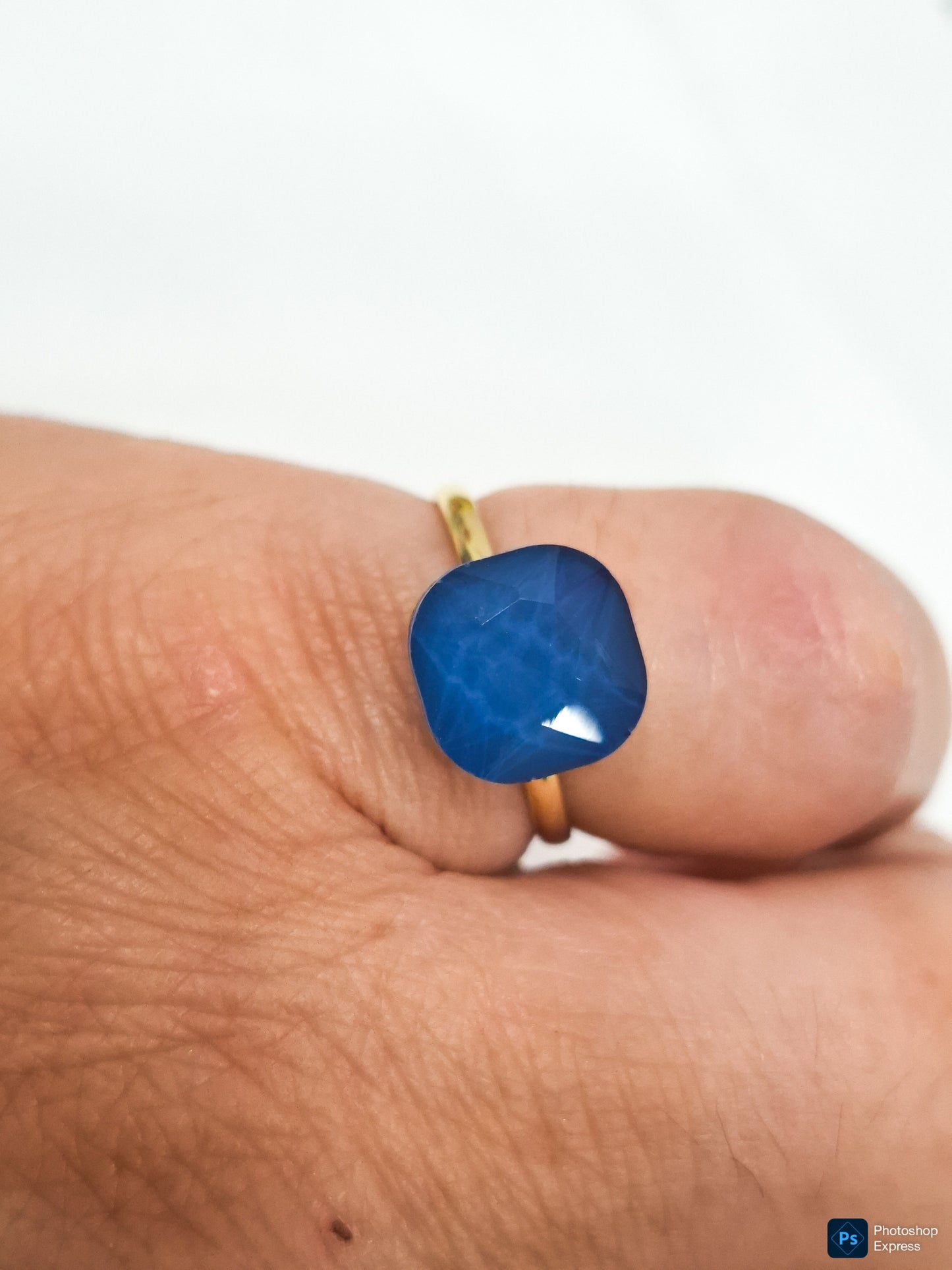 ANILLO POM Azul