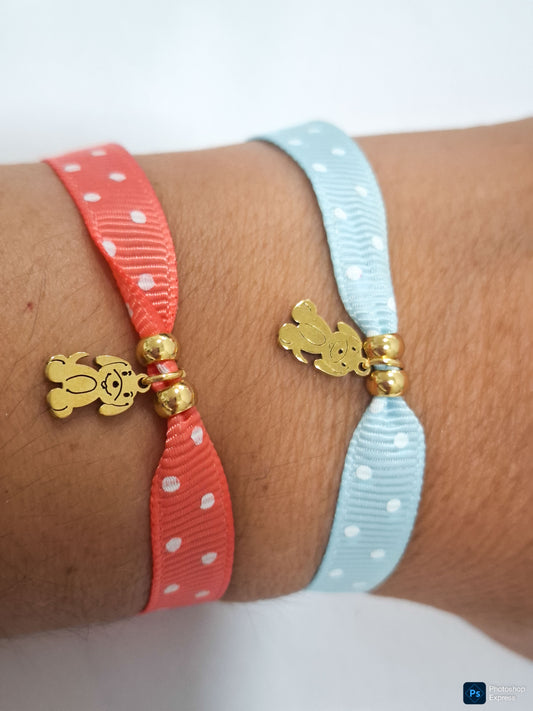 Pulsera lunares PERRO acero inoxidable