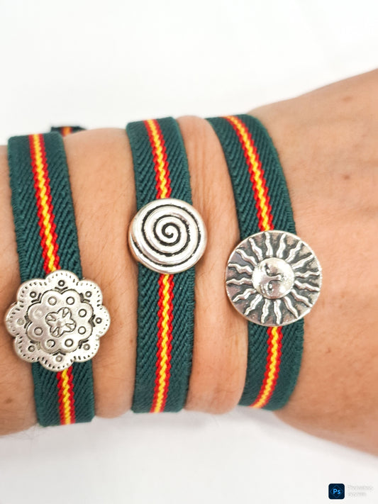 Pulsera BANDERA ESPAÑA VERDE