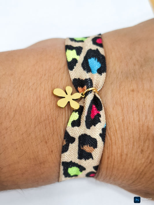 Pulsera FLOR ACERO INOXIDABLE
