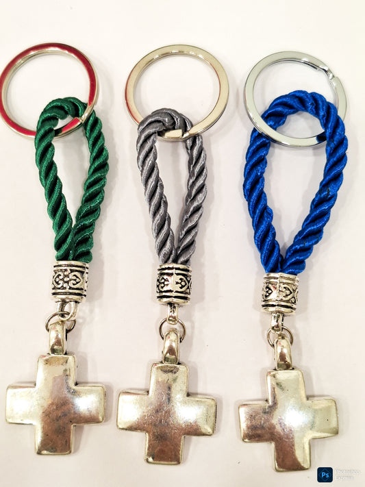 Llavero CRUZ cordón