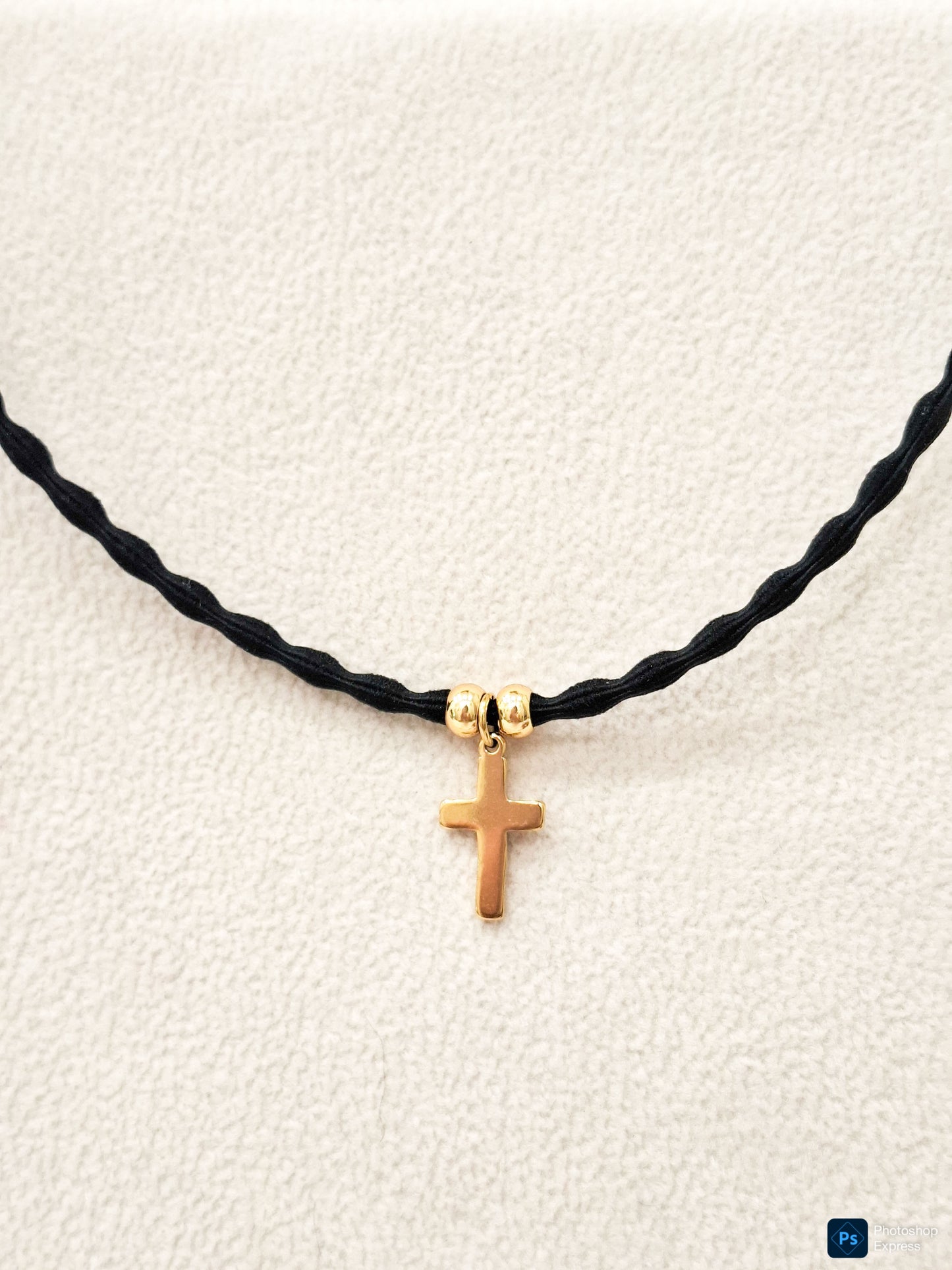 Collar elástico Cruz ACERO INOXIDABLE