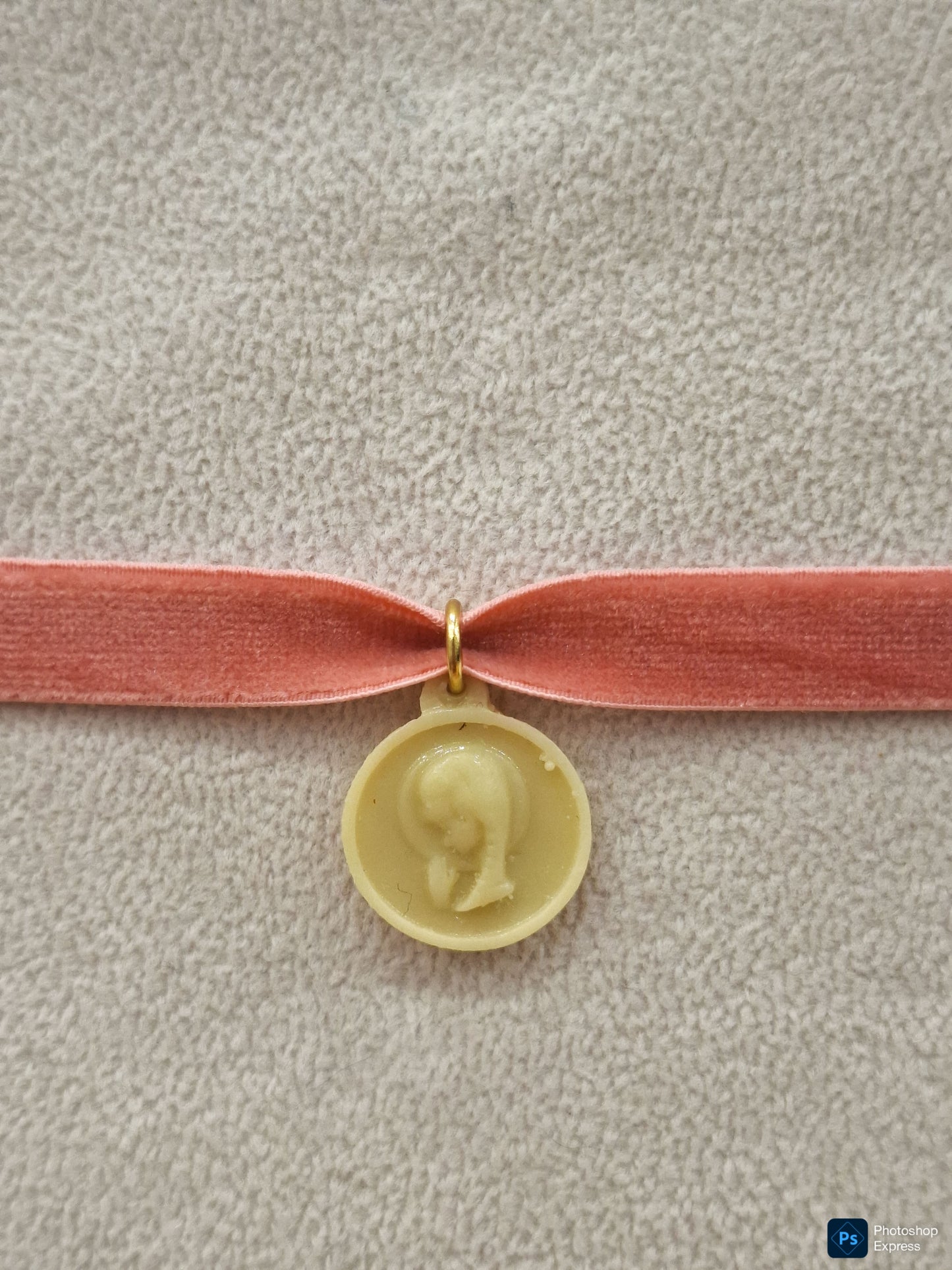 Chóker TERCIOPELO elástico VIRGEN NIÑA