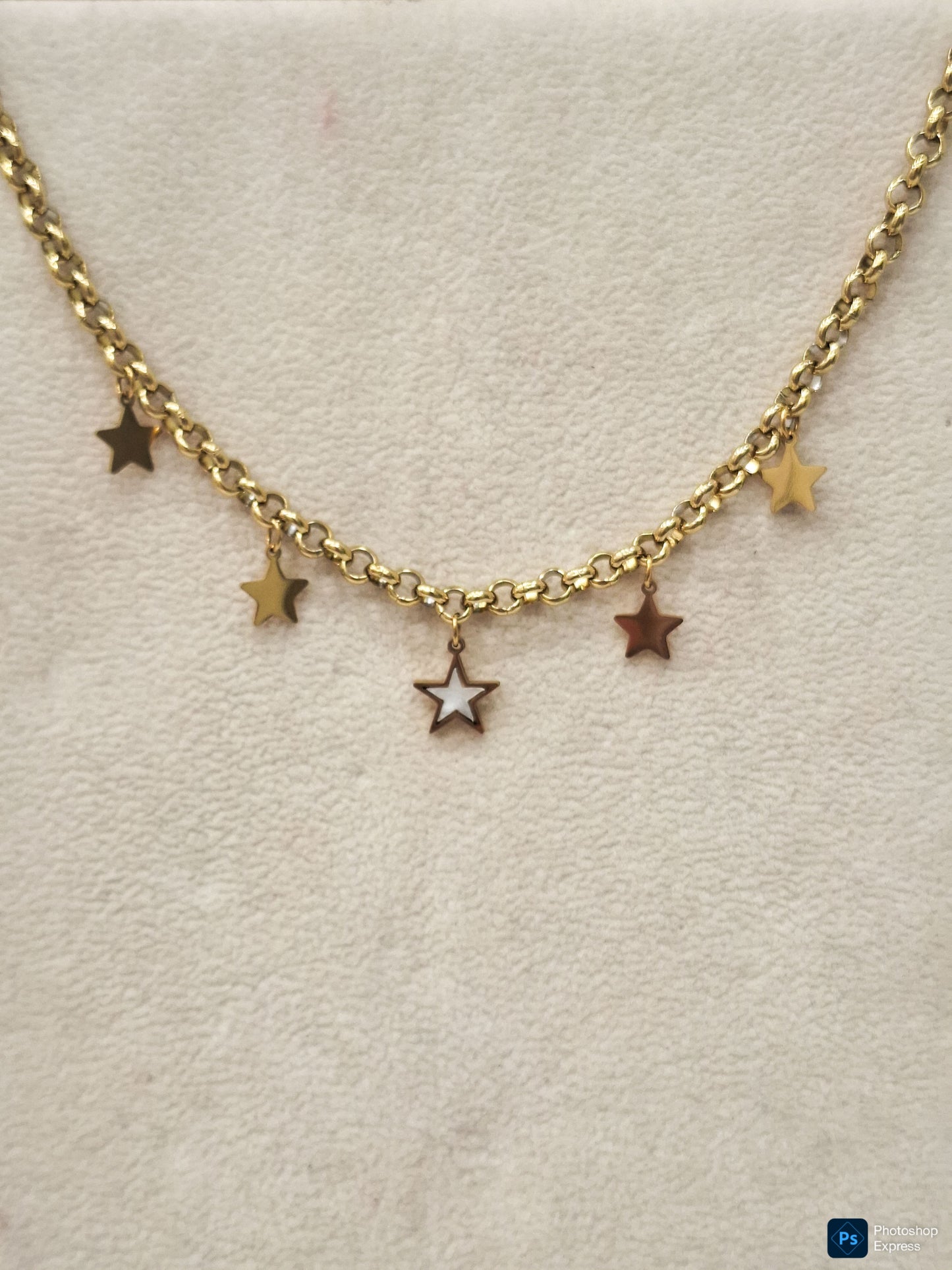 Collar ACERO ESTRELLAS