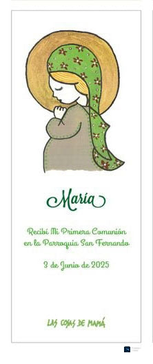 Recordatorio / Separapáginas VIRGEN NIÑA COMUNIÓN