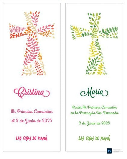 Recordatorio / Separapáginas CRUZ COMUNIÓN