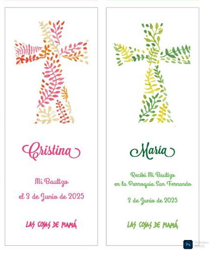 Recordatorio / Separapáginas CRUZ BAUTIZO