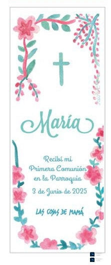 Recordatorio / Separapáginas FLORES COMUNIÓN