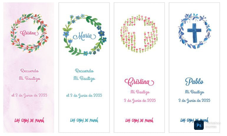 Recordatorio / Separapáginas GUIRNALDA BAUTIZO