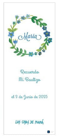 Recordatorio / Separapáginas GUIRNALDA BAUTIZO