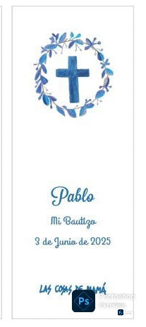 Recordatorio / Separapáginas GUIRNALDA BAUTIZO
