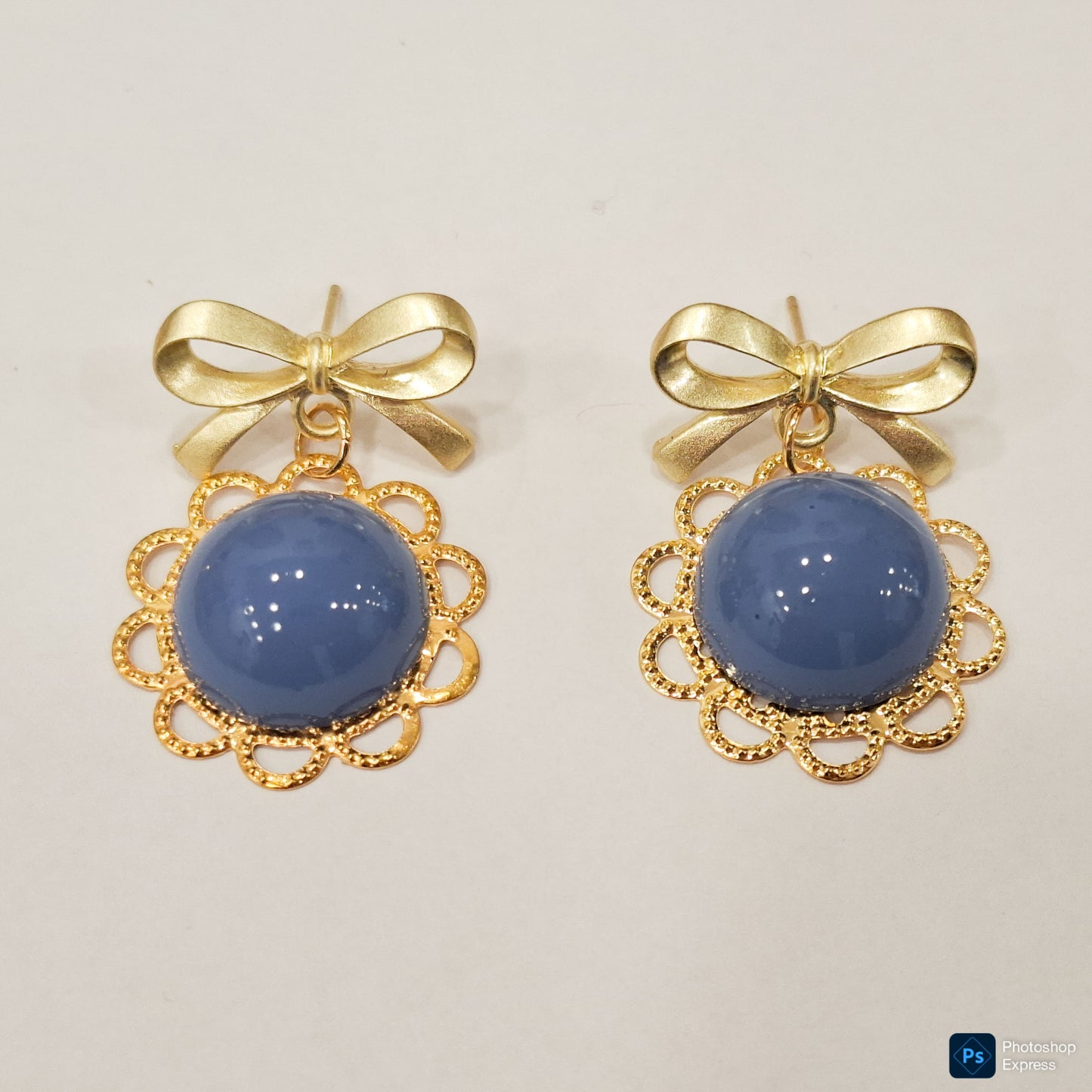 Pendientes BOLAS AZULES