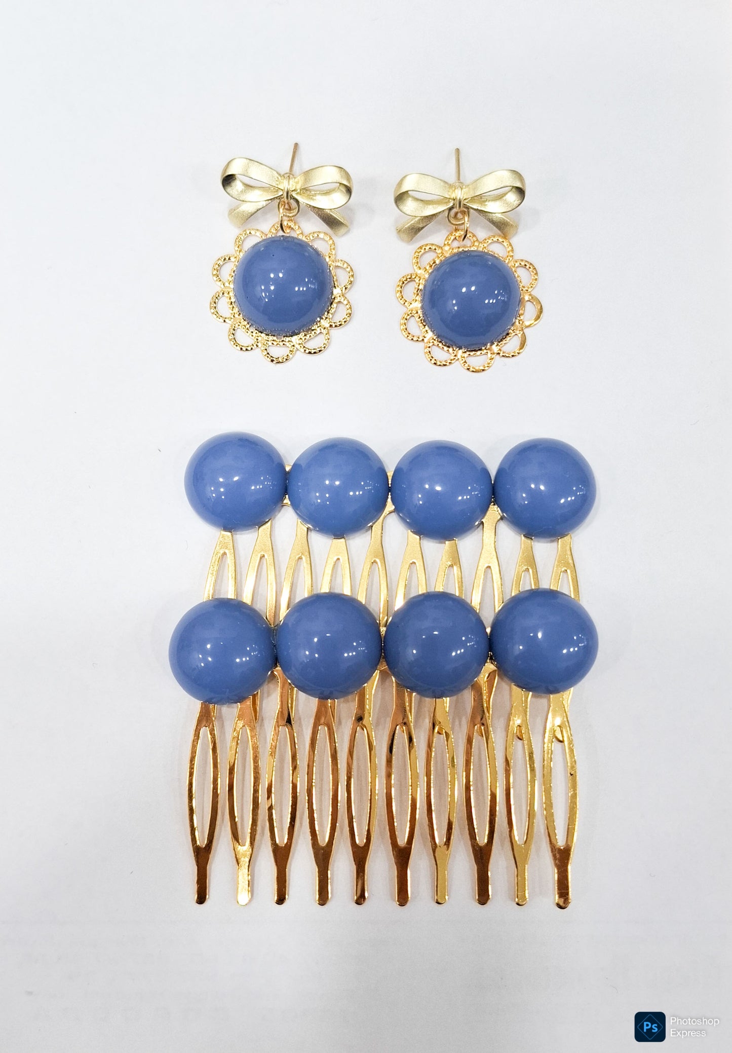 Pendientes BOLAS AZULES