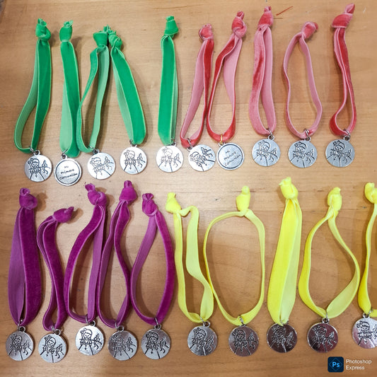 Lote completo 20 pulseras terciopelo ELÁSTICO NIÑA COMUNIÓN