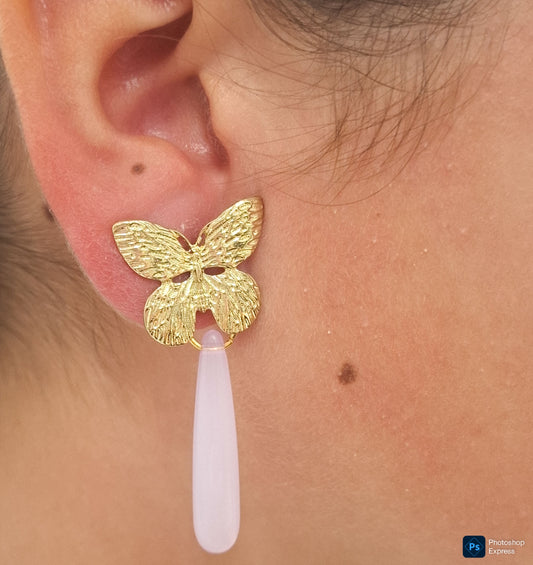 Pendientes MARIPOSA LILAS
