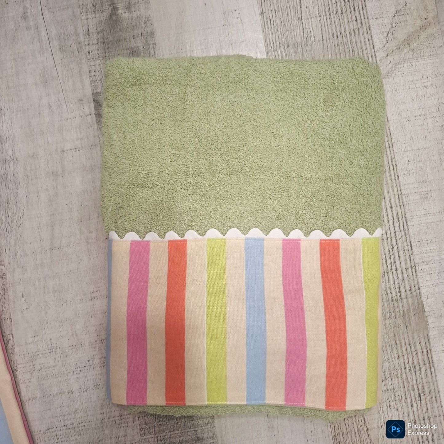 Tote y toalla RAYAS personalizada con nombre