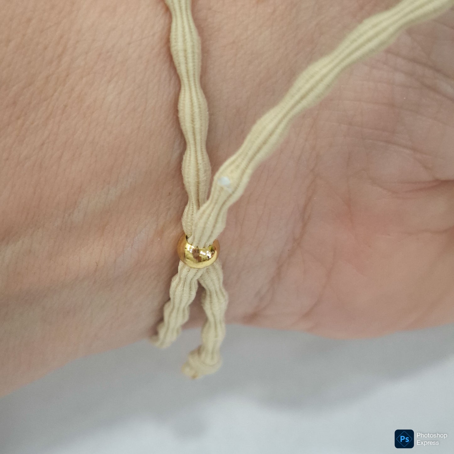 Pulsera goma rizada VIRGEN NIÑA ACERO INOXIDABLE