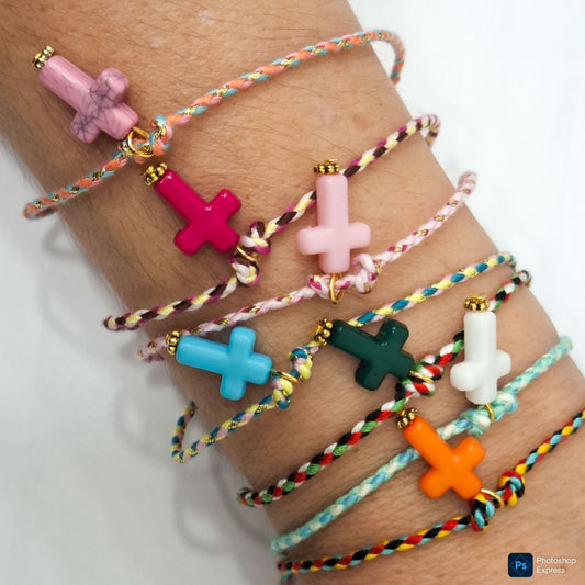 Pulsera hilo CRUZ