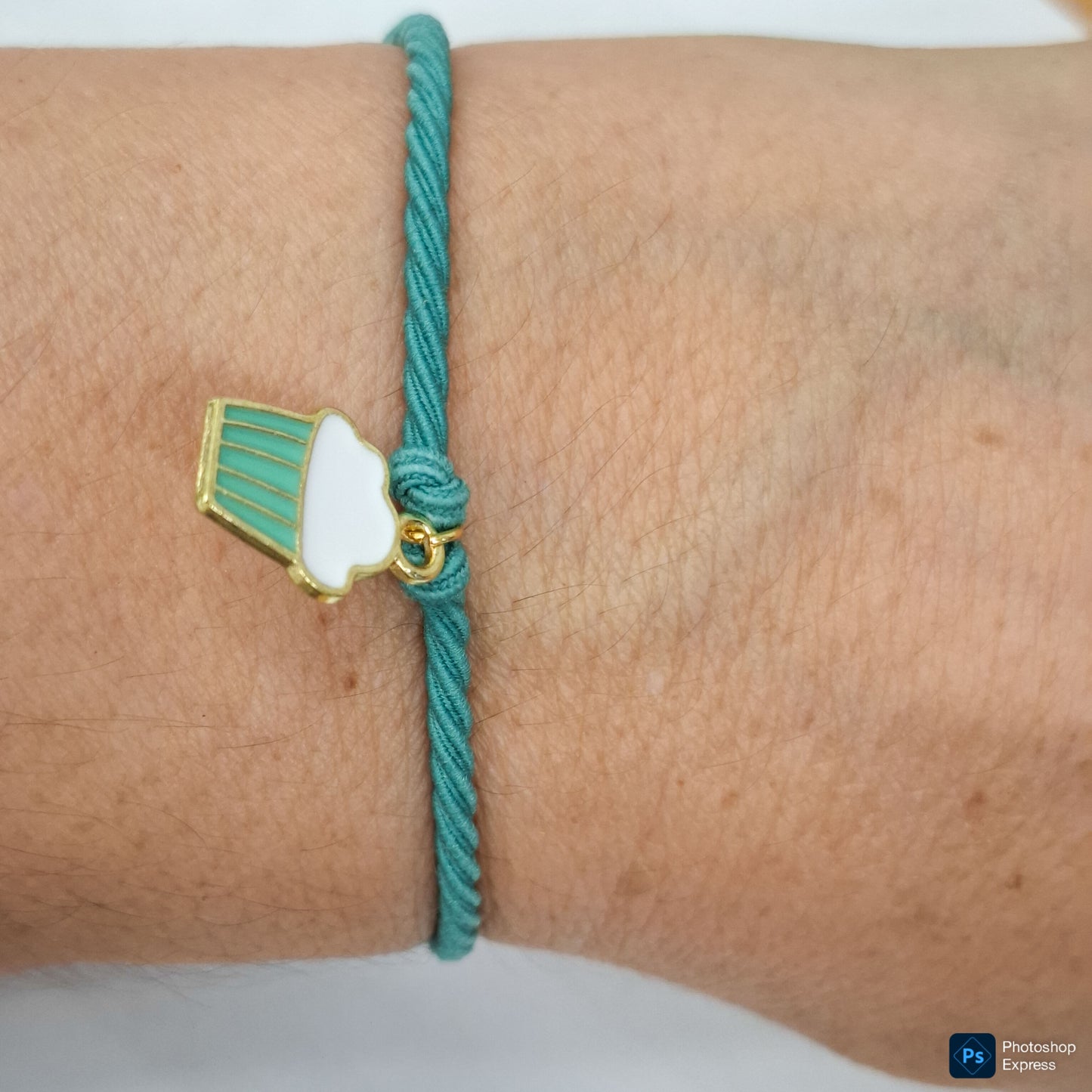 Pulsera elástica goma CUPCAKE