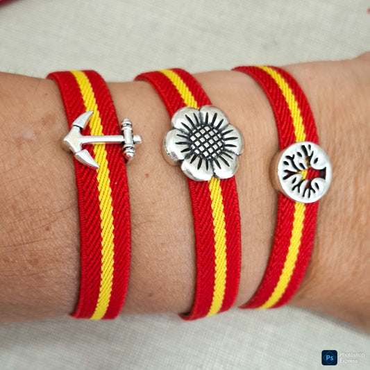 Pulsera BANDERA ESPAÑA ROJA