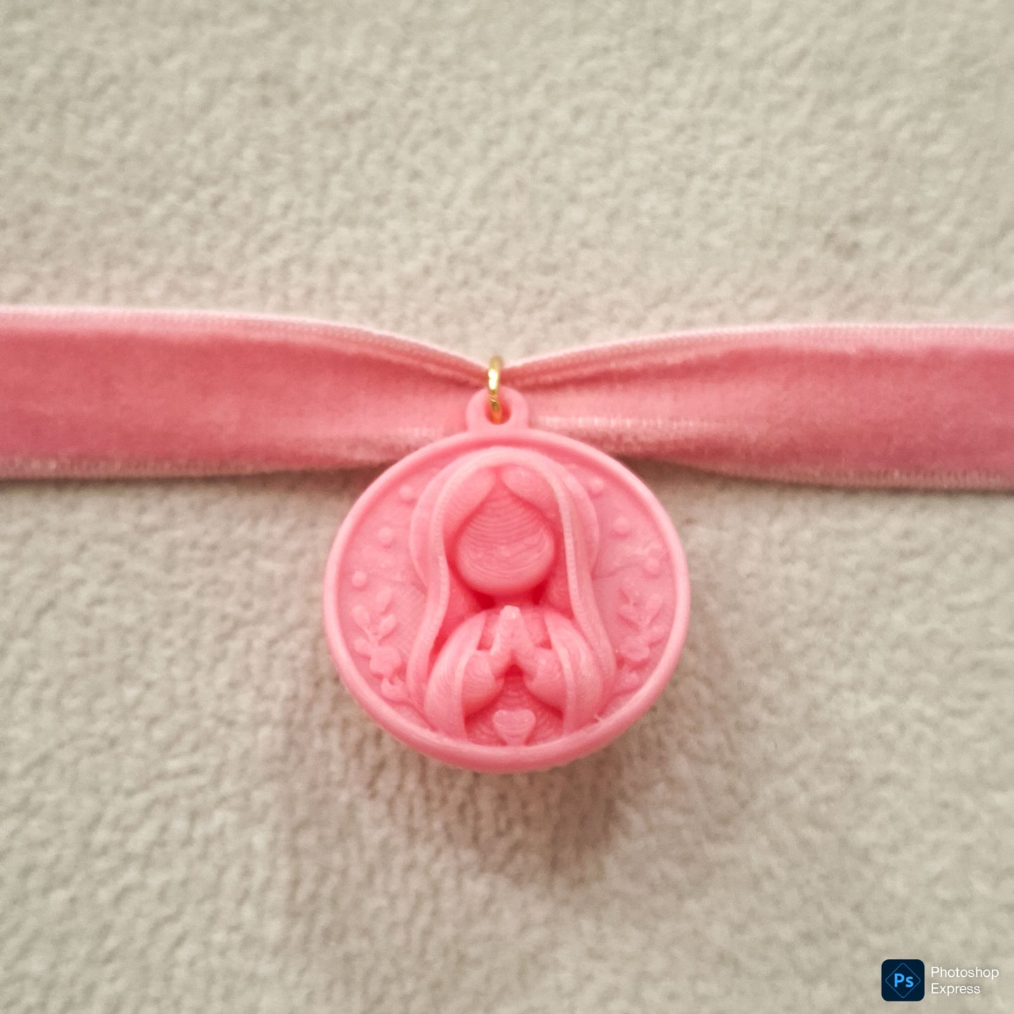 Collar elástico TERCIOPELO VIRGEN NIÑA