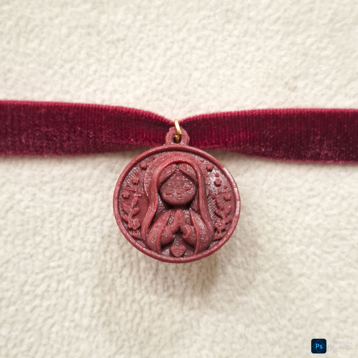 Collar elástico TERCIOPELO VIRGEN NIÑA