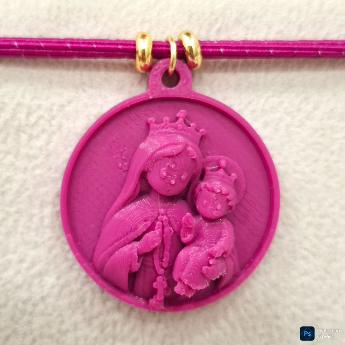 Collar elástico VIRGEN DEL ROSARIO NIÑA