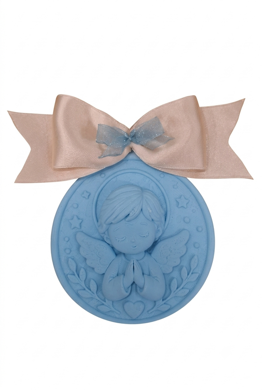 Medallón Cuna Angelito Azul