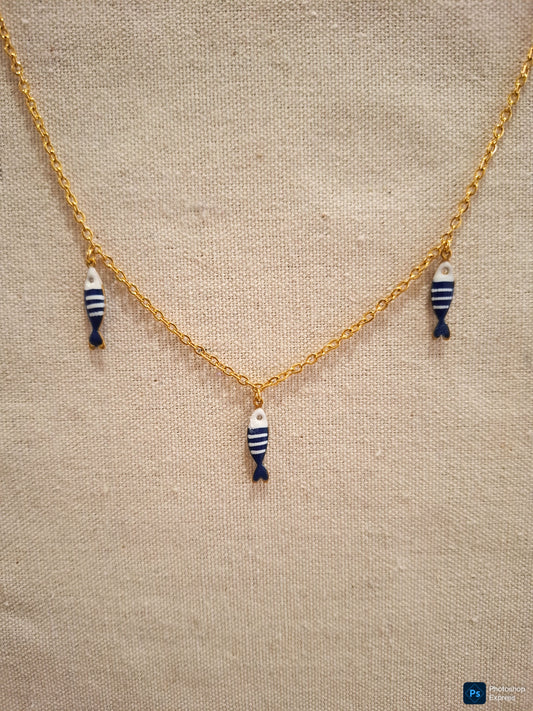 Collar acero PECES MARINO