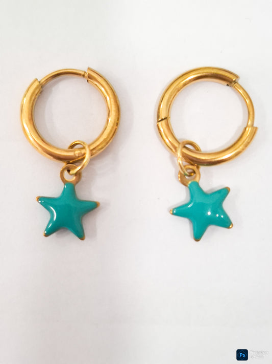 Pendientes ESTRELLA TURQUESA