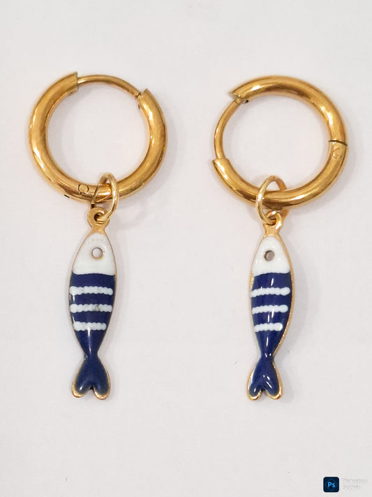 Pendientes PEZ MARINO